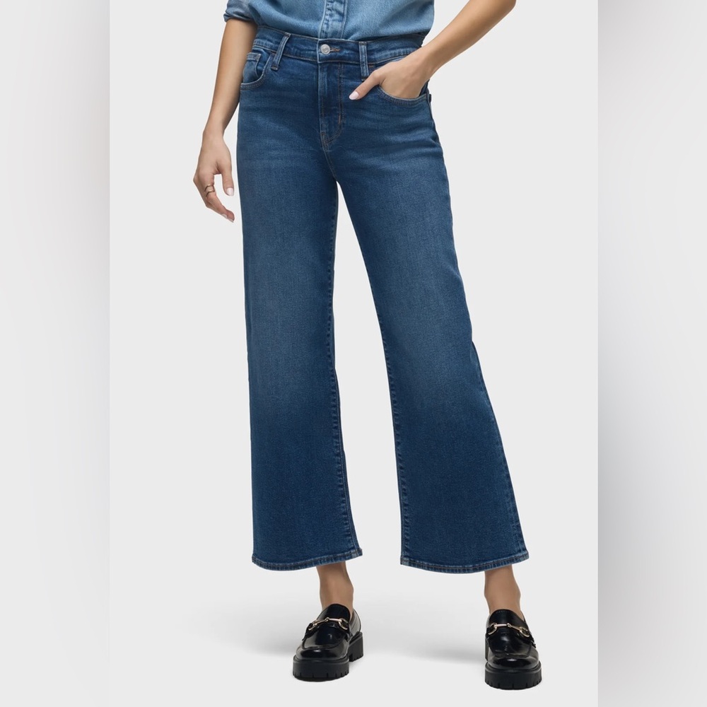 NWT Hudson Rosalie High-Rise Wide Leg Ankle Jeans